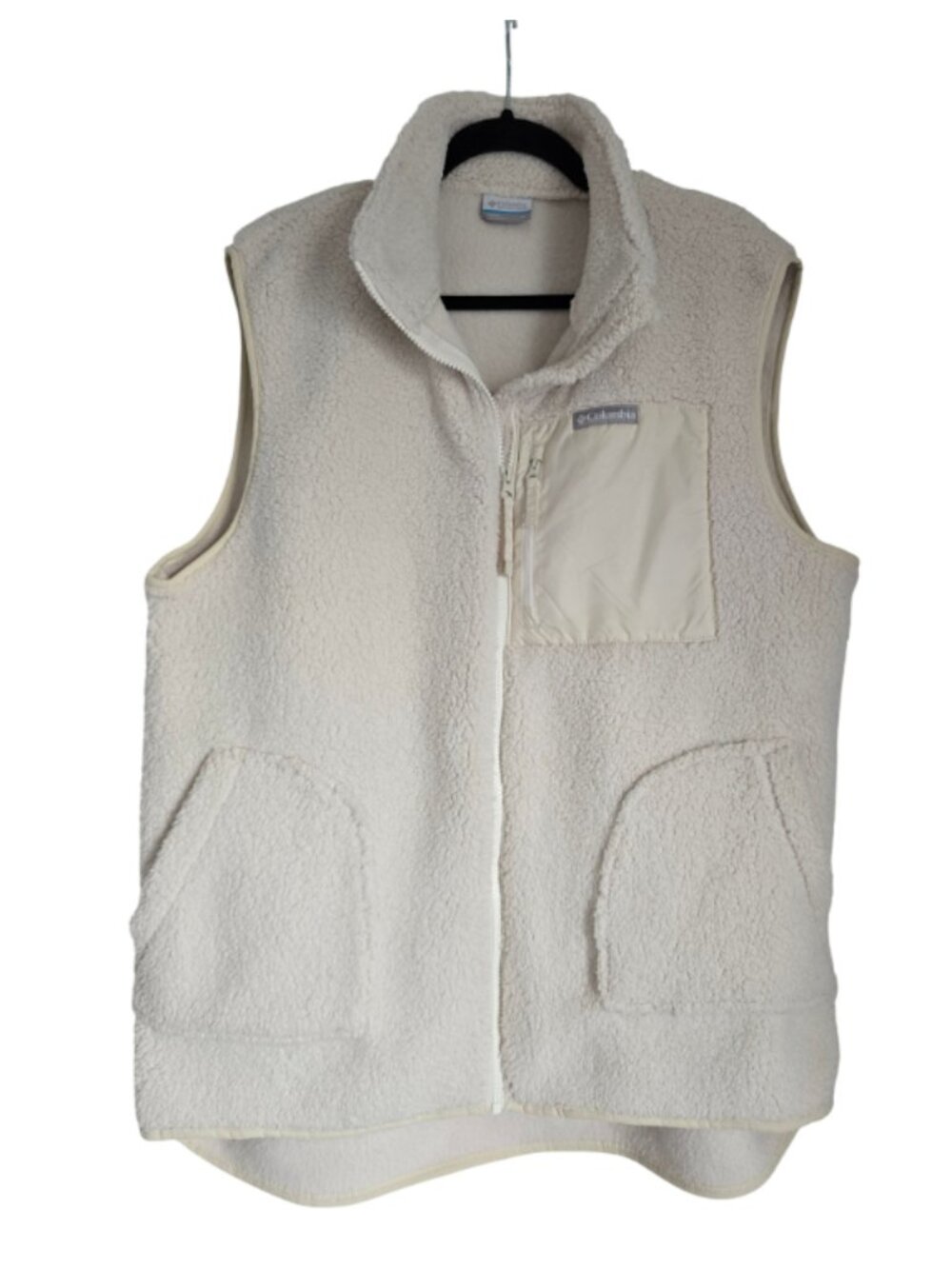 Columbia Cream Sherpa Fleece Vest